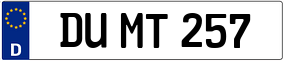 Trailer License Plate